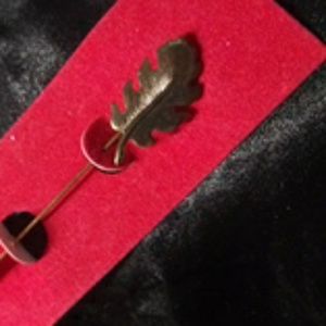 Gold leaf stick pin